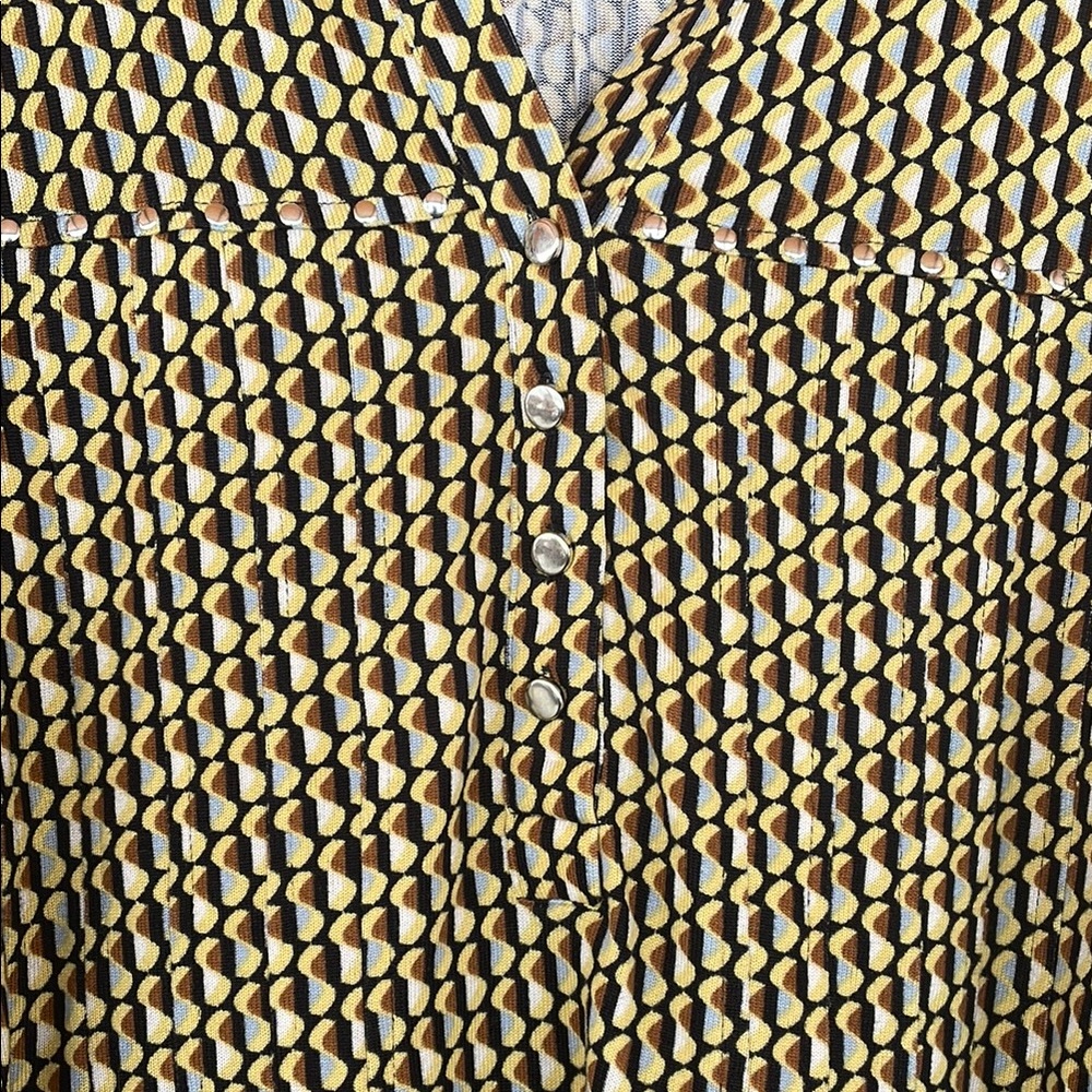 Cocomo Woman Geometric Patterned Women's Blouse. Plus Size 2X NWOT - Picture 4 of 12